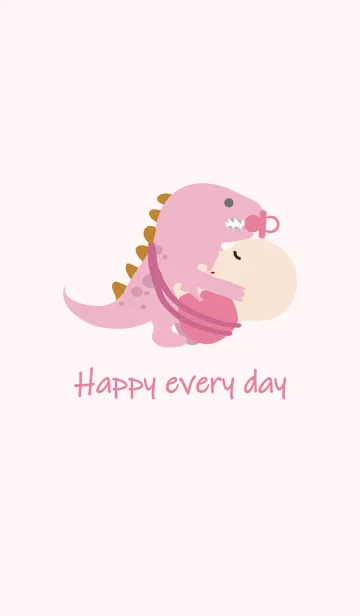 [LINE着せ替え] 優しい恐竜ベビーシッターの画像1