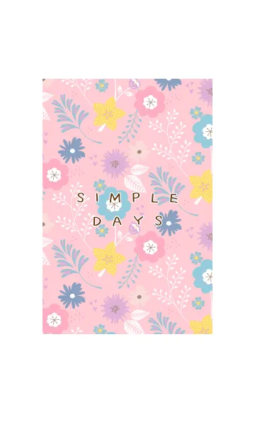 [LINE着せ替え] SIMPLE DAYS Pinkの画像1