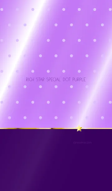 [LINE着せ替え] RICH STAR SPECIAL DOT PURPLEの画像1