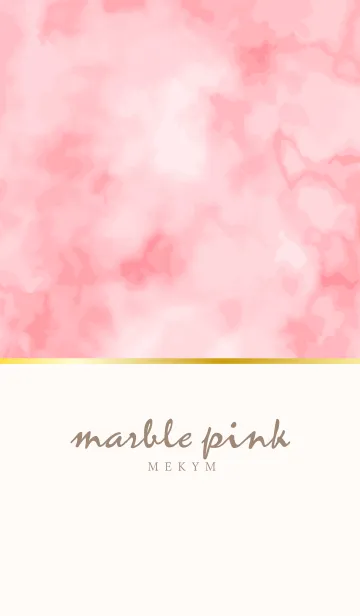 [LINE着せ替え] marble pink 3 -MEKYM- #coolの画像1