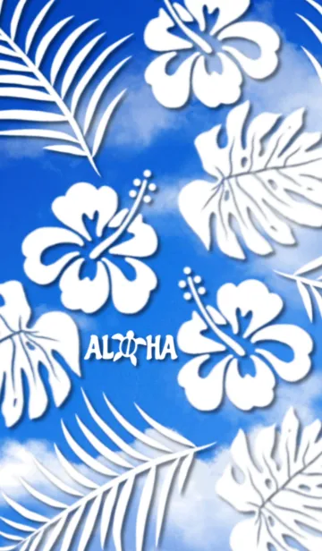 [LINE着せ替え] Aloha！Hawaii's blue sky #coolの画像1