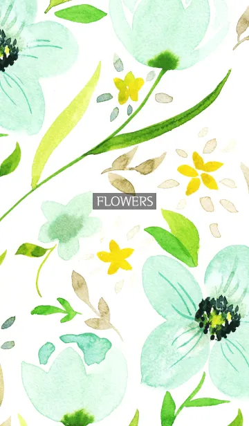 [LINE着せ替え] water color flowers_858の画像1