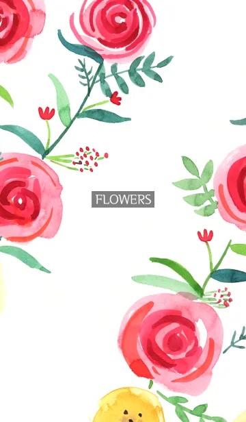 [LINE着せ替え] water color flowers_853の画像1