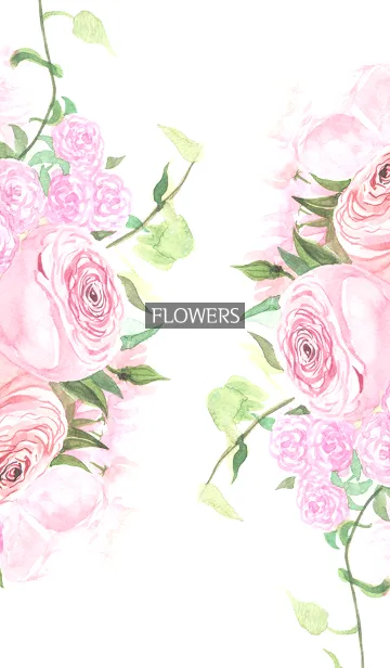 [LINE着せ替え] water color flowers_844の画像1