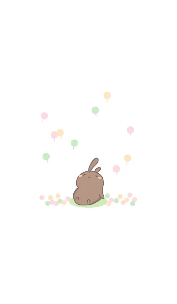 [LINE着せ替え] rabbit staring-125 ( relax )の画像1