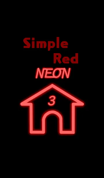 [LINE着せ替え] Simple Red 3の画像1