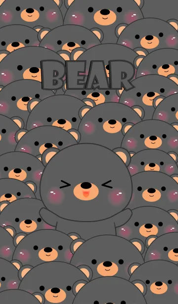 [LINE着せ替え] Special Emotion Black Bear Theme (jp)の画像1