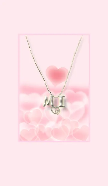 [LINE着せ替え] イニシャル M＆I （ハート）の画像1