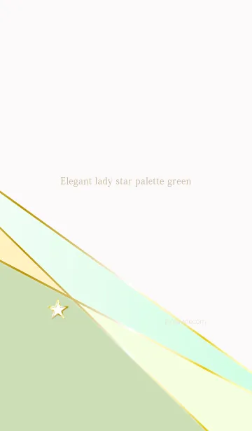 [LINE着せ替え] Elegant lady star palette greenの画像1