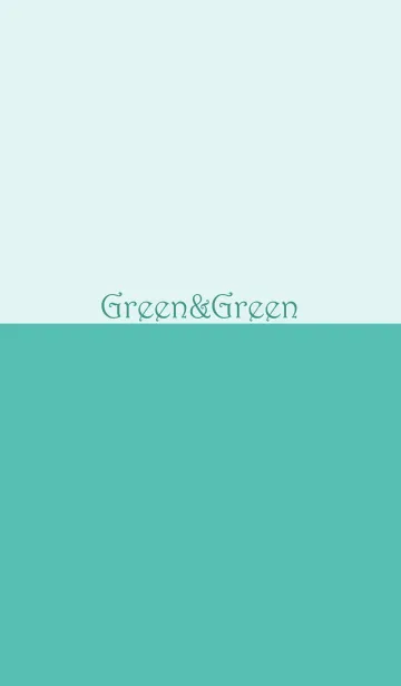 [LINE着せ替え] グリーン＆グリーン No.1-2の画像1