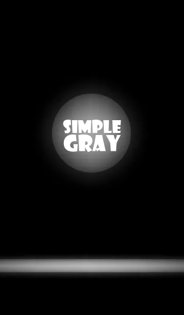 [LINE着せ替え] Simple Gray in black theme v.2 (jp)の画像1