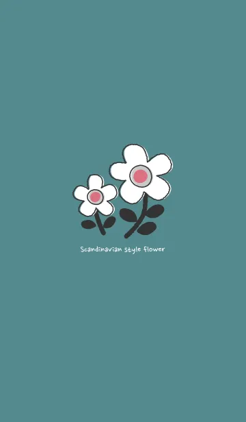 [LINE着せ替え] 北欧風 白い花の画像1