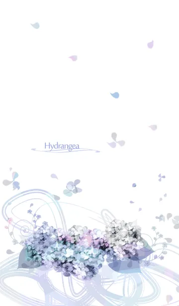 [LINE着せ替え] artwork_Hydrangea 3の画像1