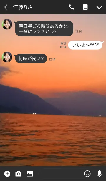 [LINE着せ替え] 暮れる海の画像3