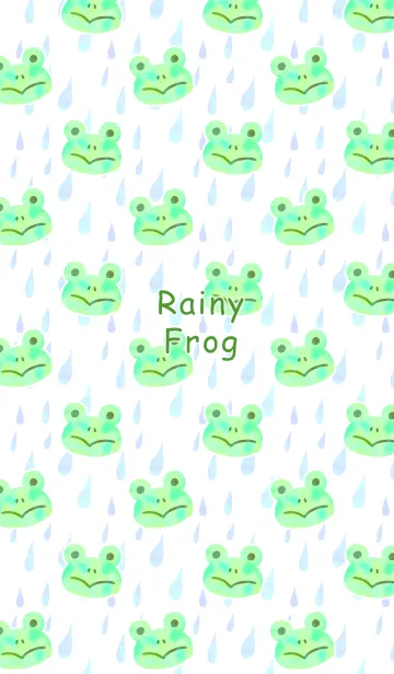 [LINE着せ替え] Rainy frog #popの画像1