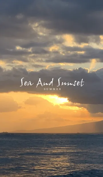 [LINE着せ替え] Sea And Sunset -SUMMER- #coolの画像1