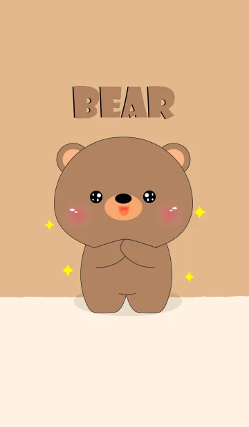 [LINE着せ替え] I Love Cute Cute Bear Theme (jp)の画像1