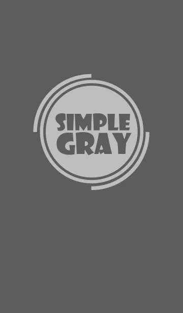 [LINE着せ替え] Simple Gray Theme v.4 (jp)の画像1