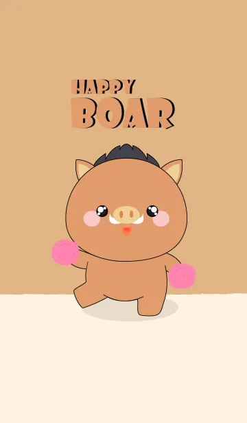 [LINE着せ替え] Happy Happy Boar Theme (jp)の画像1