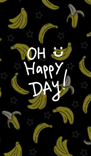 [LINE着せ替え] バナナと星-スマイル17-の画像1