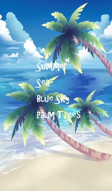 [LINE着せ替え] Summer・Sea・Blue sky・Palm trees#coolの画像1