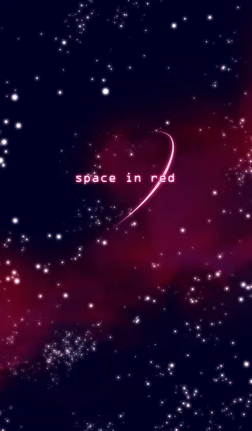 [LINE着せ替え] space in redの画像1