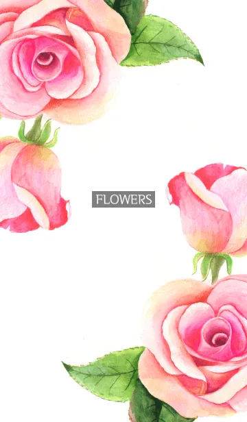 [LINE着せ替え] water color flowers_865の画像1