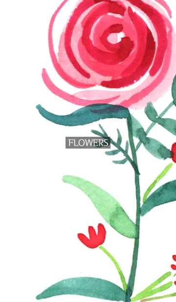 [LINE着せ替え] water color flowers_850の画像1