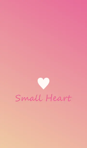 [LINE着せ替え] Small Heart *Peach 3*の画像1