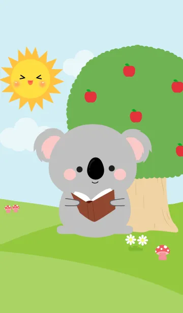 [LINE着せ替え] Lovely Koala in nature Theme (jp)の画像1