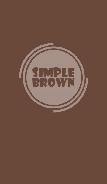 [LINE着せ替え] Simple Brown Theme v.4 (jp)の画像1