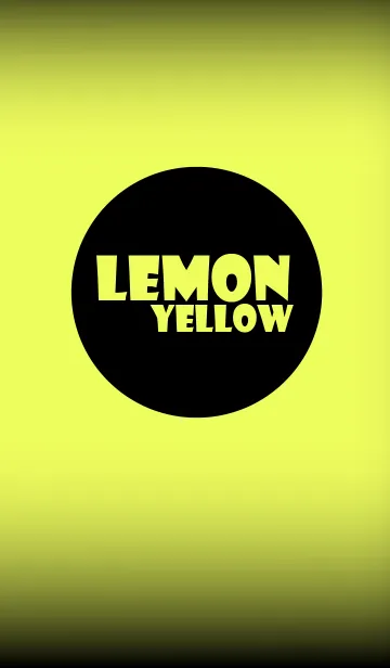 [LINE着せ替え] lemon yellow in black theme v.2 (jp)の画像1