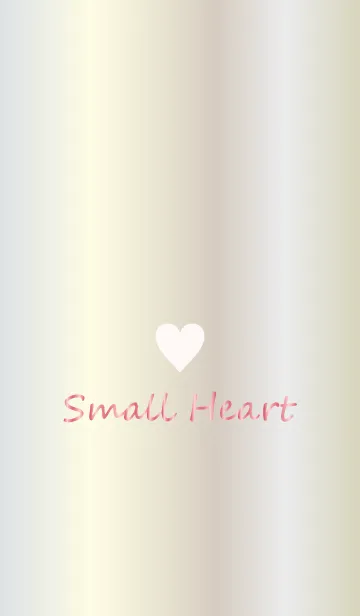 [LINE着せ替え] Small Heart *WHITEGOLD 4*の画像1