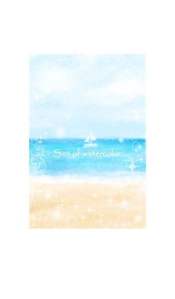 [LINE着せ替え] Sea of watercolor #popの画像1