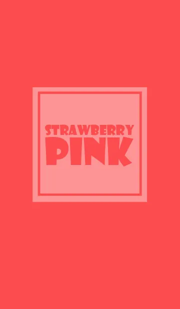 [LINE着せ替え] Simple Strawberry Pink Theme v.3 (jp)の画像1