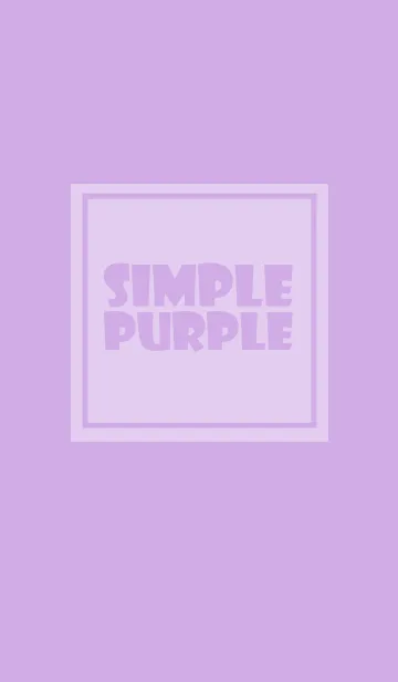 [LINE着せ替え] Simple Purple Theme v.3 (jp)の画像1