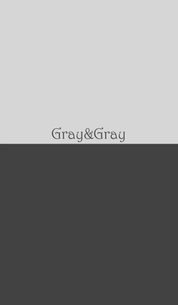 [LINE着せ替え] グレー＆グレー No.1-2の画像1