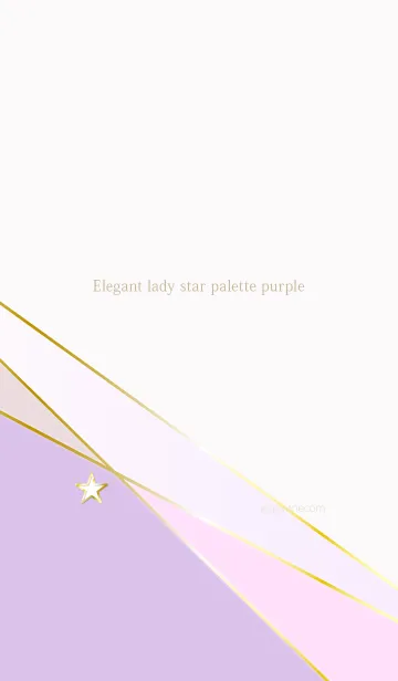 [LINE着せ替え] Elegant lady star palette purpleの画像1
