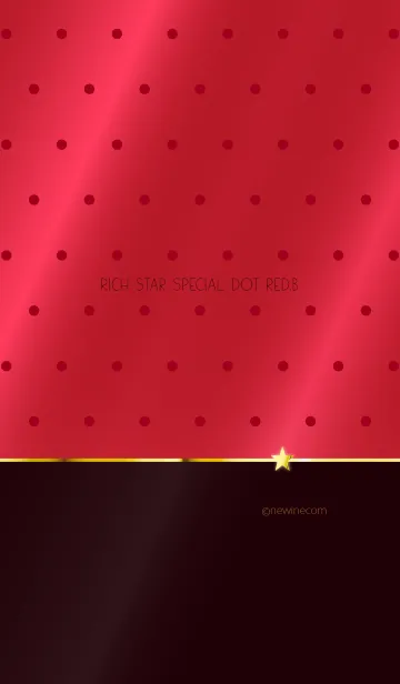 [LINE着せ替え] RICH STAR SPECIAL DOT RED.Bの画像1