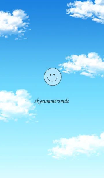 [LINE着せ替え] 夏空とスケルトンスマイル。#freshの画像1