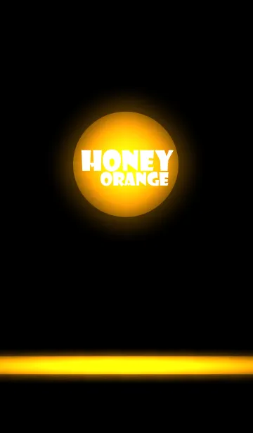[LINE着せ替え] honey orange in black theme vr.2 (jp)の画像1