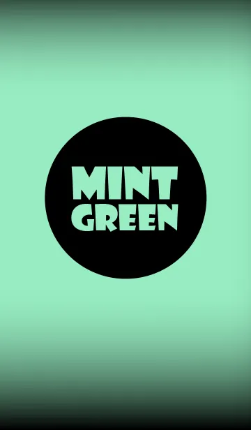 [LINE着せ替え] mint green in black theme vr.2 (jp)の画像1