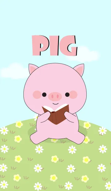 [LINE着せ替え] Love Cute Pink Pig (jp)の画像1