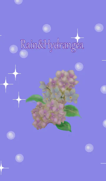 [LINE着せ替え] 花詩集～雨と紫陽花の画像1