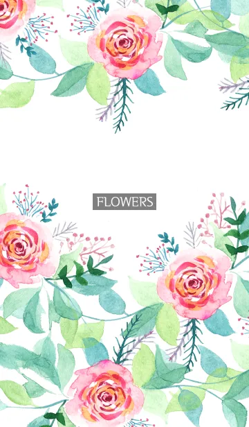 [LINE着せ替え] water color flowers_874の画像1