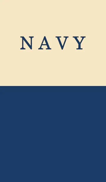 [LINE着せ替え] Navy ＆ Beige Simple design 33の画像1