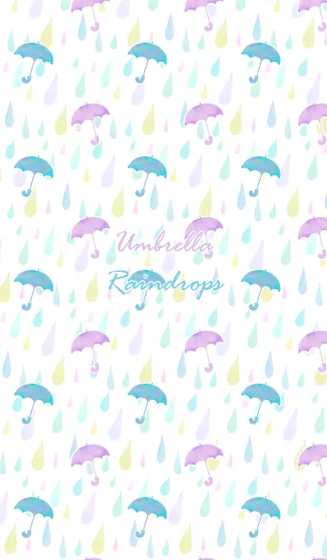 [LINE着せ替え] Umbrella,raindropsの画像1