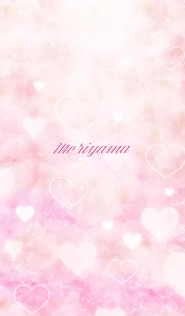 [LINE着せ替え] もりやま用ハート♥可愛いピンクの画像1