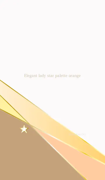 [LINE着せ替え] Elegant lady star palette orangeの画像1