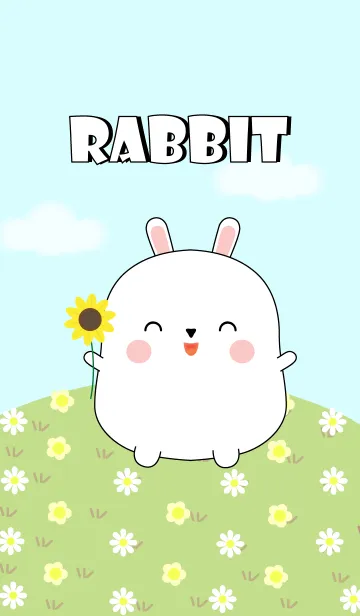 [LINE着せ替え] I'm Pretty White Rabbit Theme (jp)の画像1